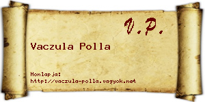 Vaczula Polla névjegykártya